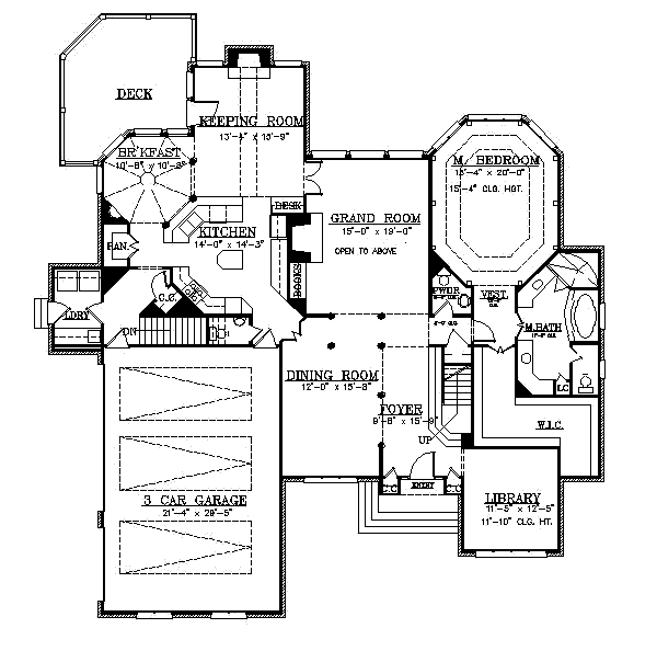 Dream House Plan - European Floor Plan - Main Floor Plan #119-349