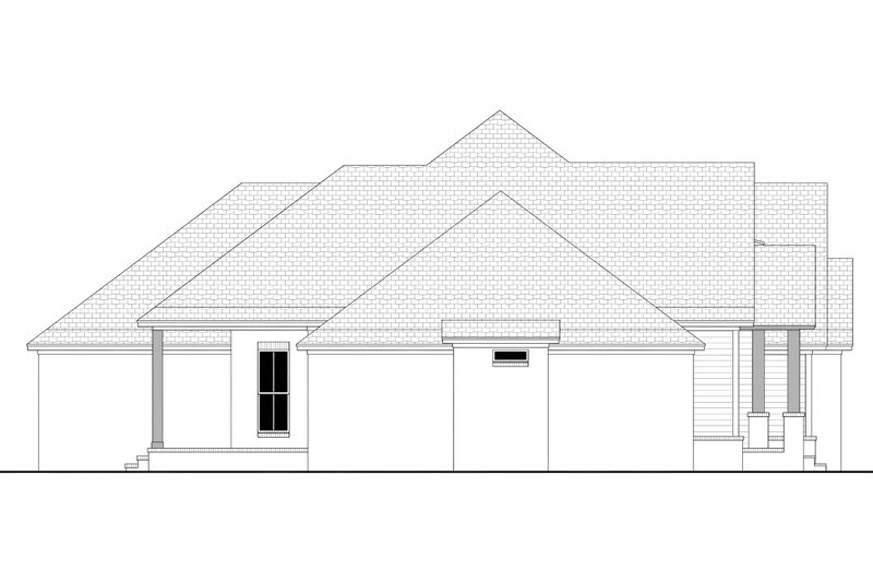 Dream House Plan - Exterior - Other Elevation 3 for Craftsman House Plan #430-155 - 4 bed, 2.5 bath