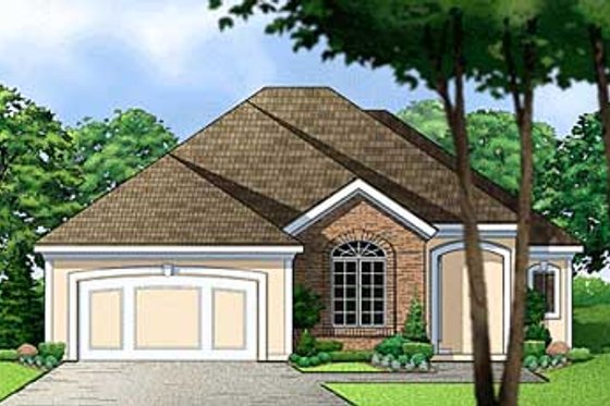 Exterior - Front Elevation for Traditional House Plan #67-527 - 4 bed, 3.5 bath