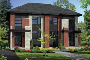 Contemporary Exterior - Front Elevation Plan #25-4394