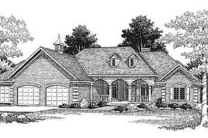 Ranch Exterior - Front Elevation Plan #70-334