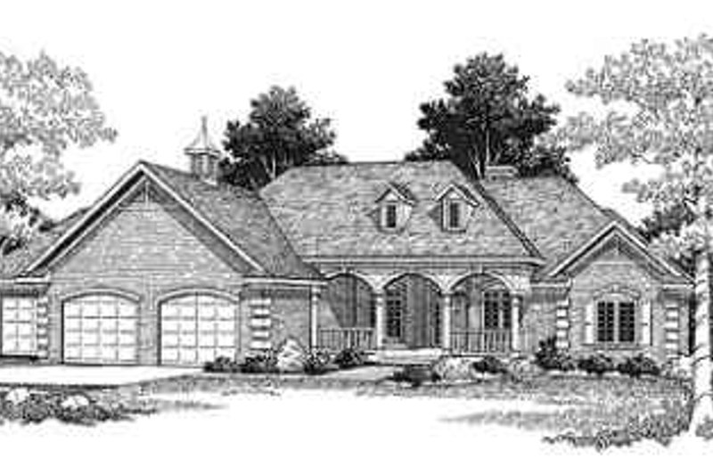 Dream House Plan - Ranch Exterior - Front Elevation Plan #70-334