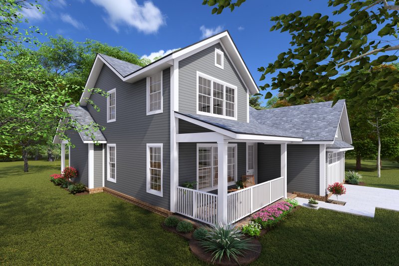 Home Plan - Exterior - Other Elevation 1 for Cottage House Plan #513-2231 - 4 bed, 2.5 bath