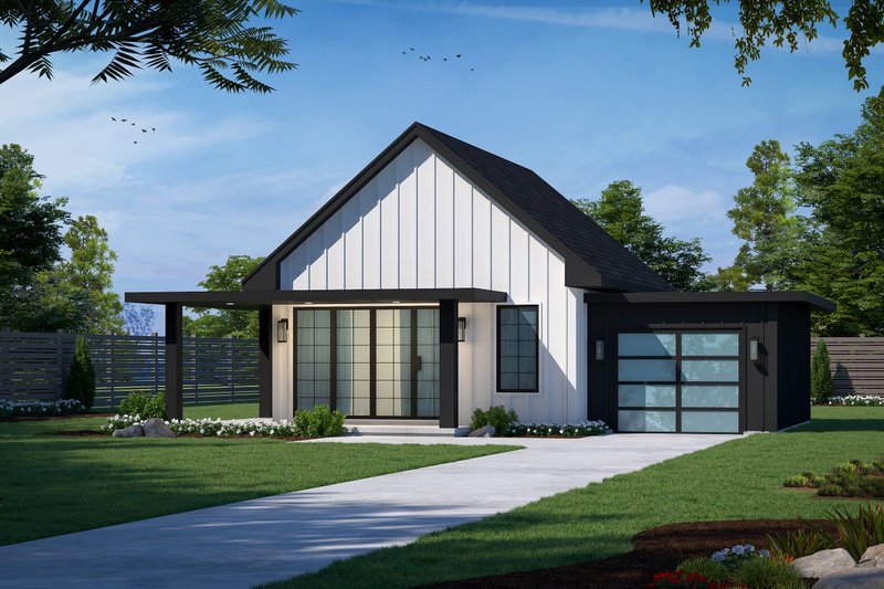 Contemporary Style House Plan - 2 Beds 1 Baths 682 Sq/Ft Plan #20-2511