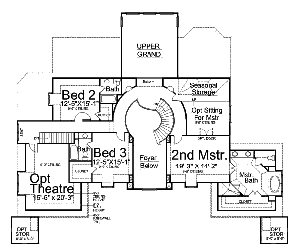 House Design - European Floor Plan - Upper Floor Plan #119-346