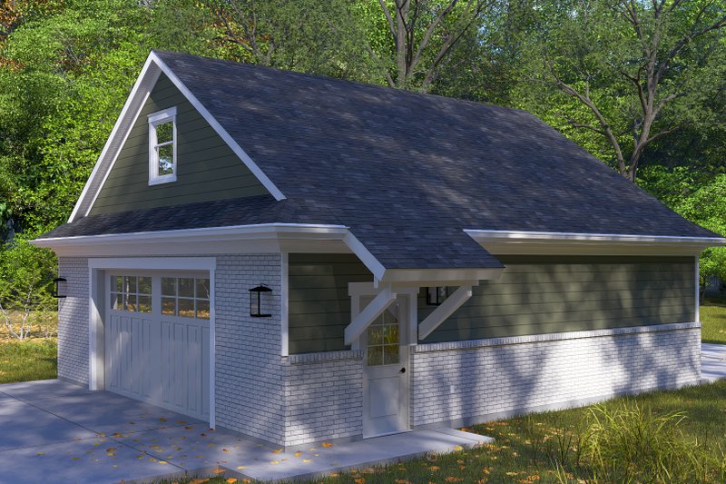 House Design - Exterior - Front Elevation 4 for Craftsman House Plan #1060-256, 0 bath