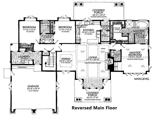 Dream House Plan - Reversed Main Floor