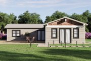 Craftsman Style House Plan - 3 Beds 2 Baths 1200 Sq/Ft Plan #1106-103 Exterior 