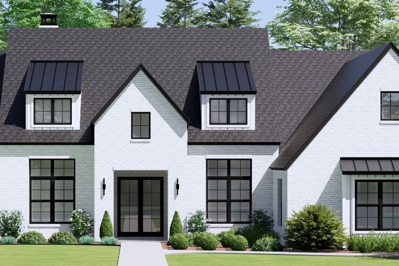 House Plan Design - Exterior - Front Elevation 3 for European House Plan #1096-52 - 4 bed, 4.5 bath