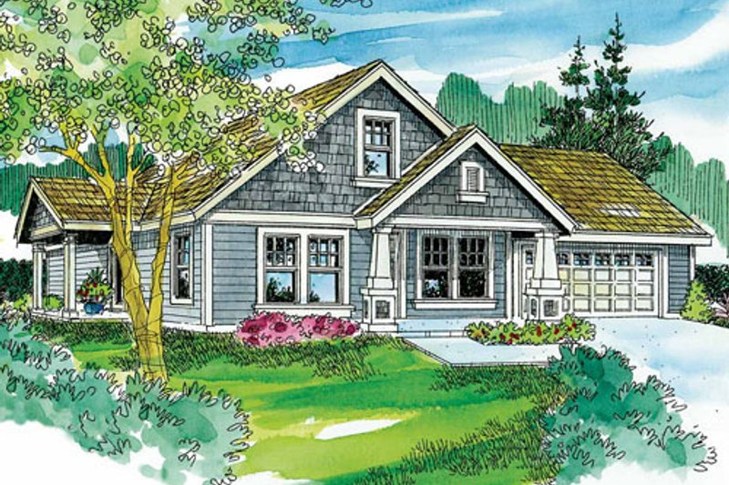 House Design - Craftsman Exterior - Front Elevation Plan #124-746