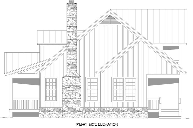 Home Plan - Exterior - Other Elevation 1 for Cabin House Plan #932-252 - 3 bed, 3.5 bath