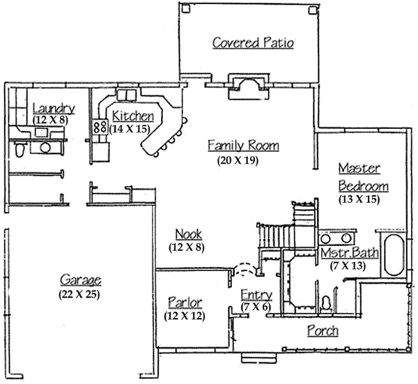 Home Plan - Country Floor Plan - Main Floor Plan #5-118