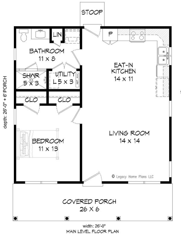 Country Floor Plan - Main Floor Plan #932-191