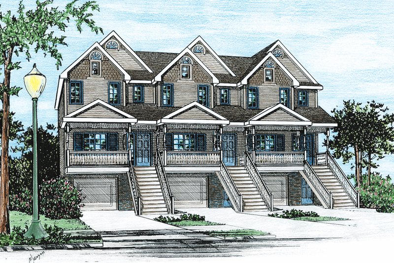 Dream House Plan - Craftsman Exterior - Front Elevation Plan #20-411