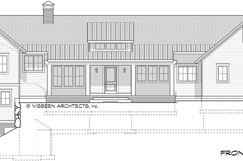 Home Plan - Exterior - Front Elevation 4 for Farmhouse House Plan #928-338 - 3 bed, 2.5 bath