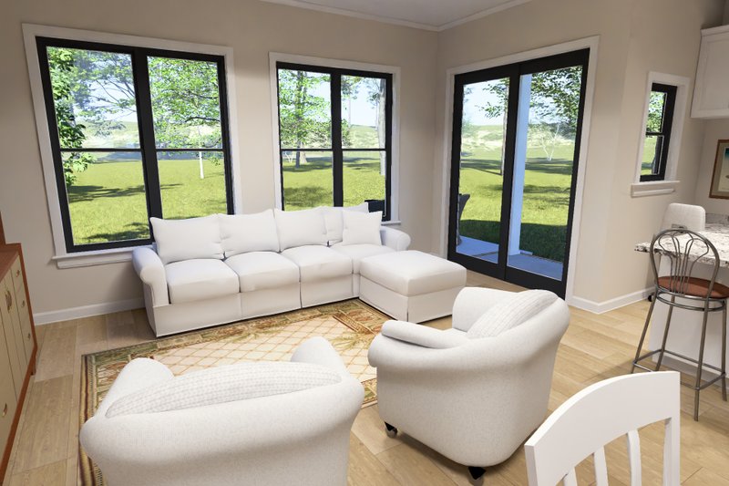 Architectural House Design - Interior - Family Room 2 for Traditional House Plan #513-2458 - 3 bed, 2 bath