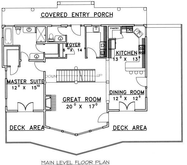 Home Plan - Bungalow Floor Plan - Main Floor Plan #117-580