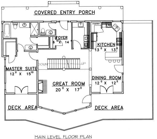 Dream House Plan - Bungalow Floor Plan - Main Floor Plan #117-580