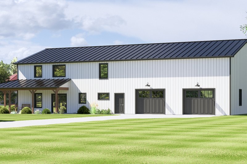 Home Plan - Barndominium Exterior - Front Elevation Plan #1064-164