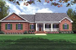 Traditional Exterior - Front Elevation Plan #21-133