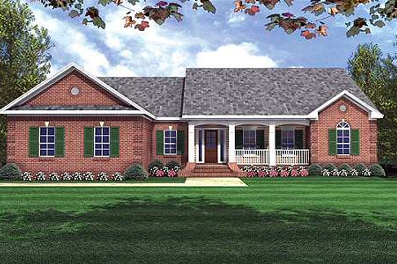 Home Plan - Traditional Exterior - Front Elevation Plan #21-133