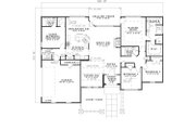 European Style House Plan - 4 Beds 3 Baths 2075 Sq/Ft Plan #17-654 