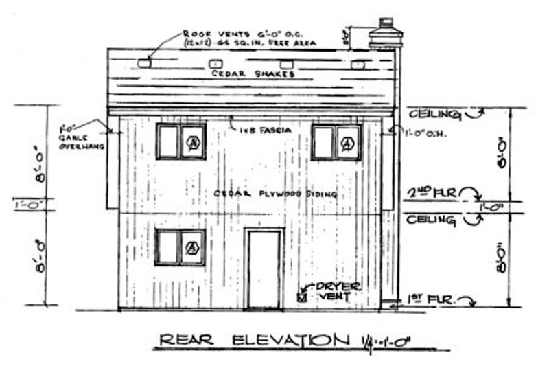 Dream House Plan - Exterior - Other Elevation 3 for Farmhouse House Plan #3-214 - 5 bed, 2.5 bath