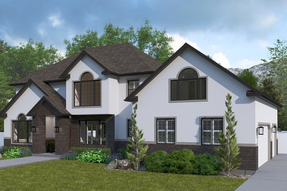 Exterior - Front Elevation 4 for Traditional House Plan #1060-268 - 3 bed, 2.5 bath
