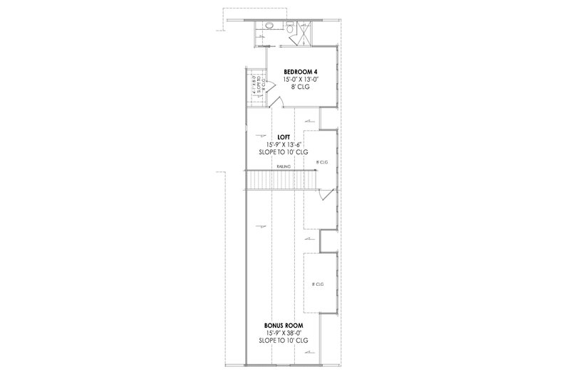 Dream House Plan - Floor Plan - Upper Floor for Modern House Plan #1096-13 - 4 bed, 4.5 bath