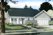 Ranch Style House Plan - 3 Beds 2.5 Baths 1625 Sq/Ft Plan #126-143 