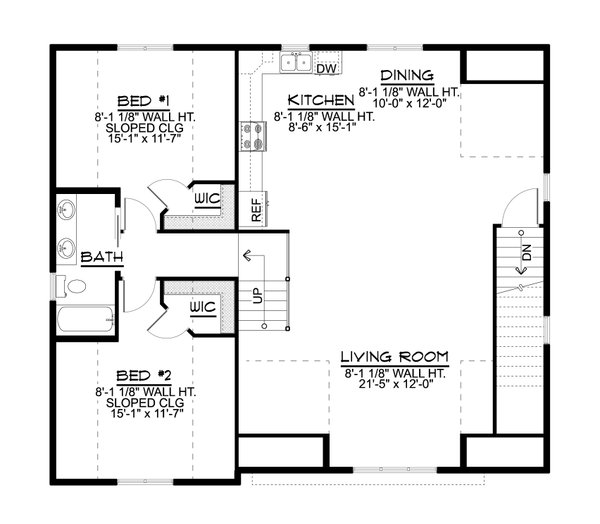 House Plan Design - Country Floor Plan - Upper Floor Plan #1064-274