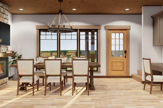 Interior - Dining Room 1 for Craftsman House Plan #17-2815 - 3 bed, 2 bath