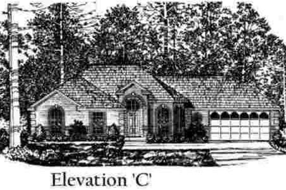 Exterior - Other Elevation 1 for Traditional House Plan #40-251 - 3 bed, 2 bath