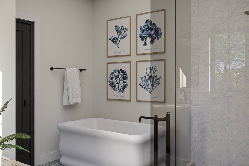Home Plan - Interior - Bathroom 1 for Beach House Plan #455-594 - 1 bed, 2 bath