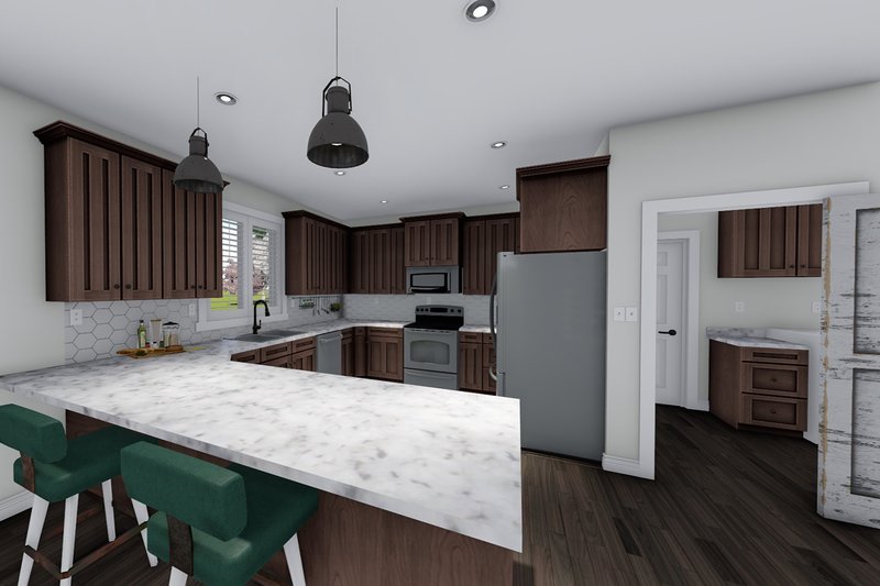 House Plan Design - Interior - Kitchen for Ranch House Plan #1060-41 - 3 bed, 2 bath