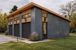 Exterior - Other Elevation for Modern House Plan #455-45, 0 bath