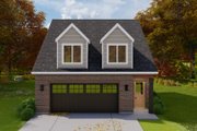 Colonial Style House Plan - 2 Beds 1 Baths 1134 Sq/Ft Plan #1060-164 