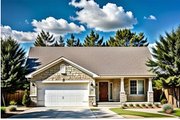 Cottage Style House Plan - 2 Beds 2 Baths 1075 Sq/Ft Plan #58-104 