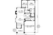 Craftsman Style House Plan - 2 Beds 2 Baths 1346 Sq/Ft Plan #70-674 