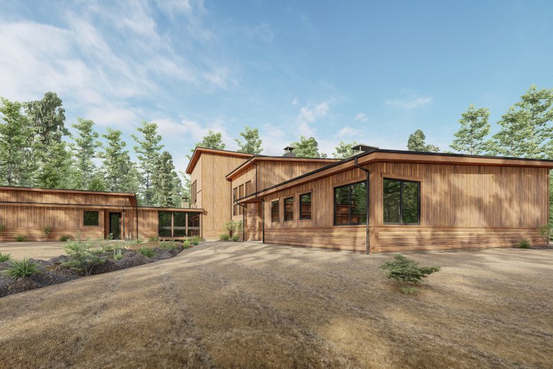House Design - Exterior - Other Elevation 8 for Modern House Plan #1092-59 - 3 bed, 3.5 bath