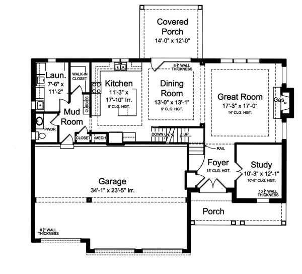House Design - Traditional Floor Plan - Main Floor Plan #46-877