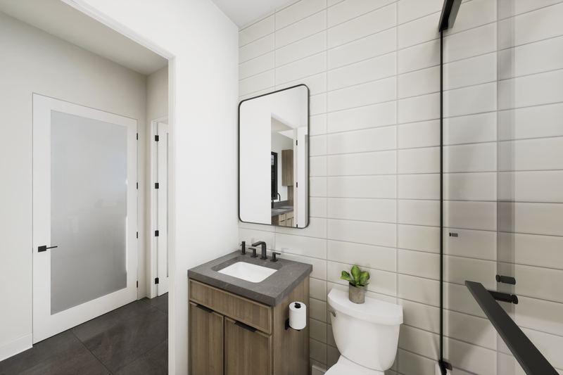 House Blueprint - Interior - Bathroom 2 for Modern House Plan #1087-1 - 4 bed, 3.5 bath