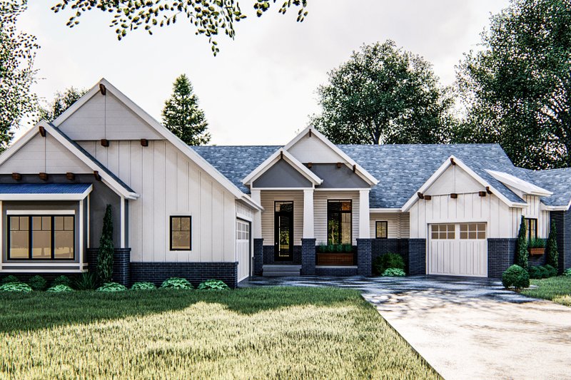 Home Plan - Craftsman Exterior - Front Elevation Plan #455-213