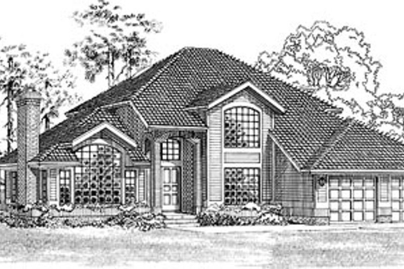 Exterior - Front Elevation 2 for Traditional House Plan #47-419 - 3 bed, 2.5 bath