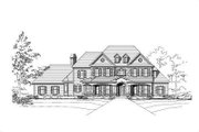 Colonial Style House Plan - 4 Beds 3 Baths 3943 Sq/Ft Plan #411-281 