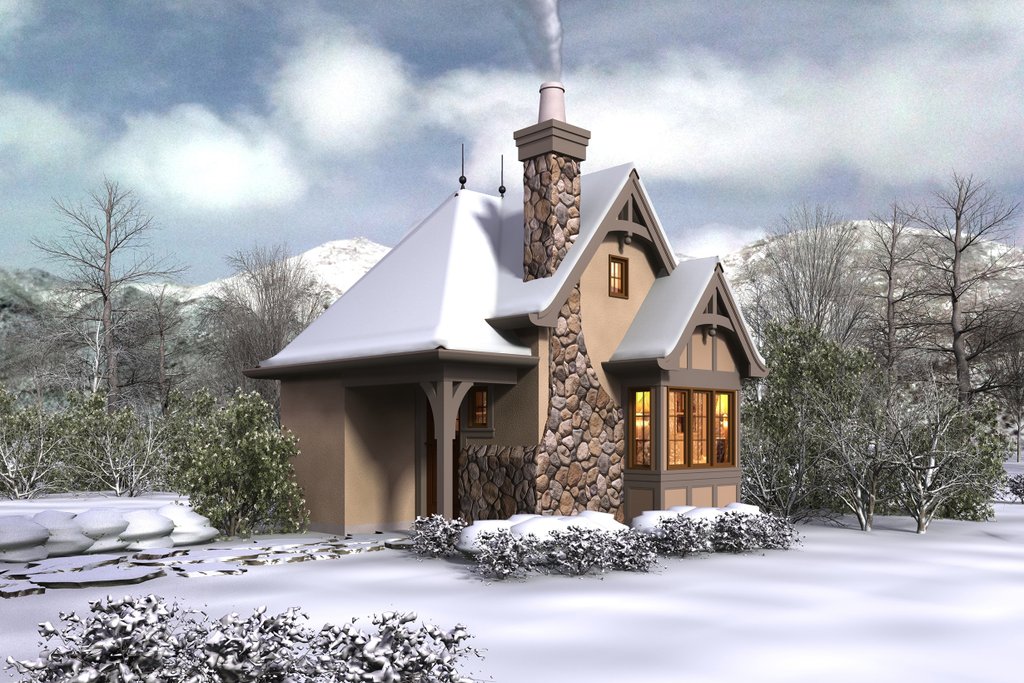 Tudor  Style House Plan  1 Beds 1 Baths 300 Sq Ft Plan  48 641  Tudor  Style House Plan  1 Beds 1 Baths 300 Sq Ft Plan  48 641