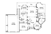 European Style House Plan - 4 Beds 4 Baths 3627 Sq/Ft Plan #411-246 