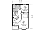European Style House Plan - 2 Beds 1.5 Baths 1771 Sq/Ft Plan #25-4238 