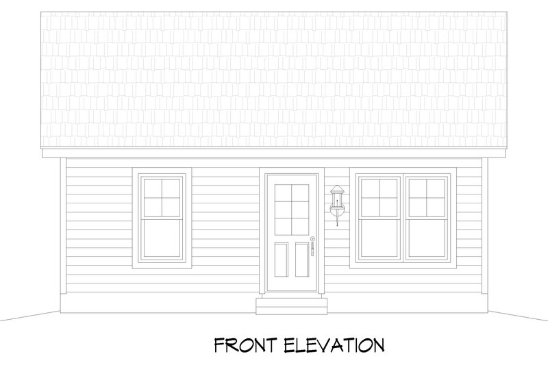 House Plan Design - Exterior - Front Elevation 3 for Country House Plan #932-1423 - 1 bed, 1 bath