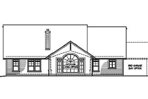 Exterior - Rear Elevation for Craftsman House Plan #487-1 - 3 bed, 2 bath